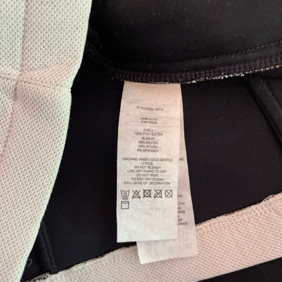 Armani Exchange A/X moto jacket blazer cream black small - Picture 9 of 9